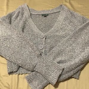 Grey cropped sweater